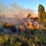Corrientes: foco de incendio tuvo que ser controlado por bomberos de Ayolas