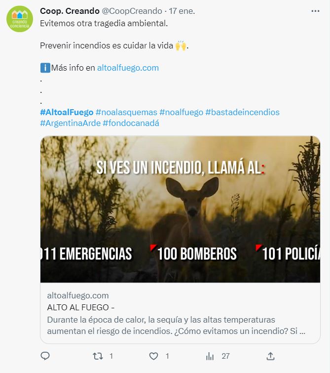 En Corrientes, organizaciones ambientales lanzaron campaña de prevención de incendios