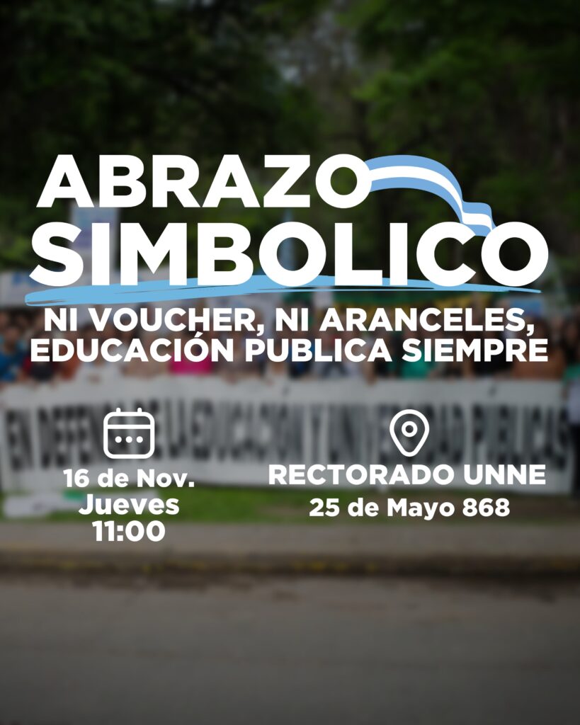 Corrientes: convocan a un abrazo simbólico en defensa de la educación pública