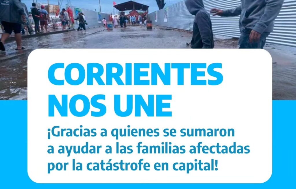 Paso de los Libres suma colecta solidaria para afectados por las inundaciones en Corrientes