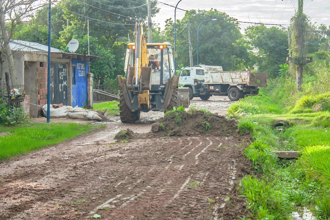 Mercedes: avanzan obras de infraestructura y mejoramiento en distintos barrios