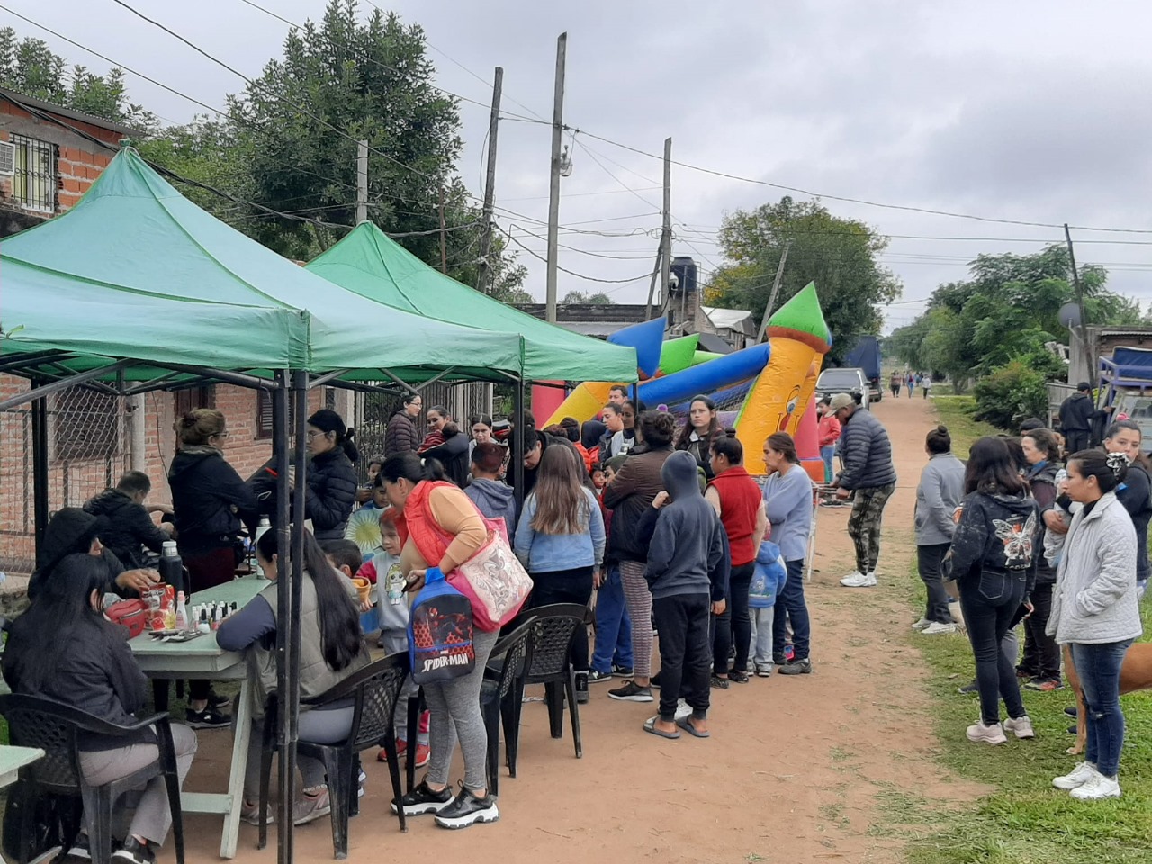 Santa Lucía: el Municipio acercó políticas de contención e inclusión a barrios populares