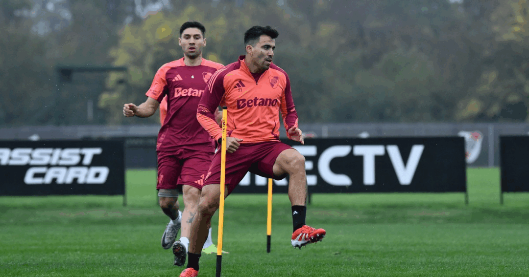 Gallardo sorprendido por el regreso de dos seleccionados en la práctica de River