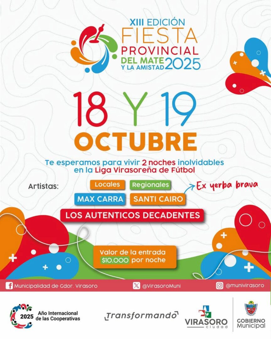 Llega la Fiesta Provincial del Mate y la Amistad en Gobernador Virasoro