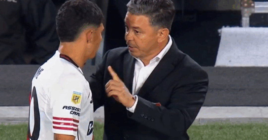 Gallardo sorprende al reemplazar a Jaime 46 minutos después de su ingreso en River