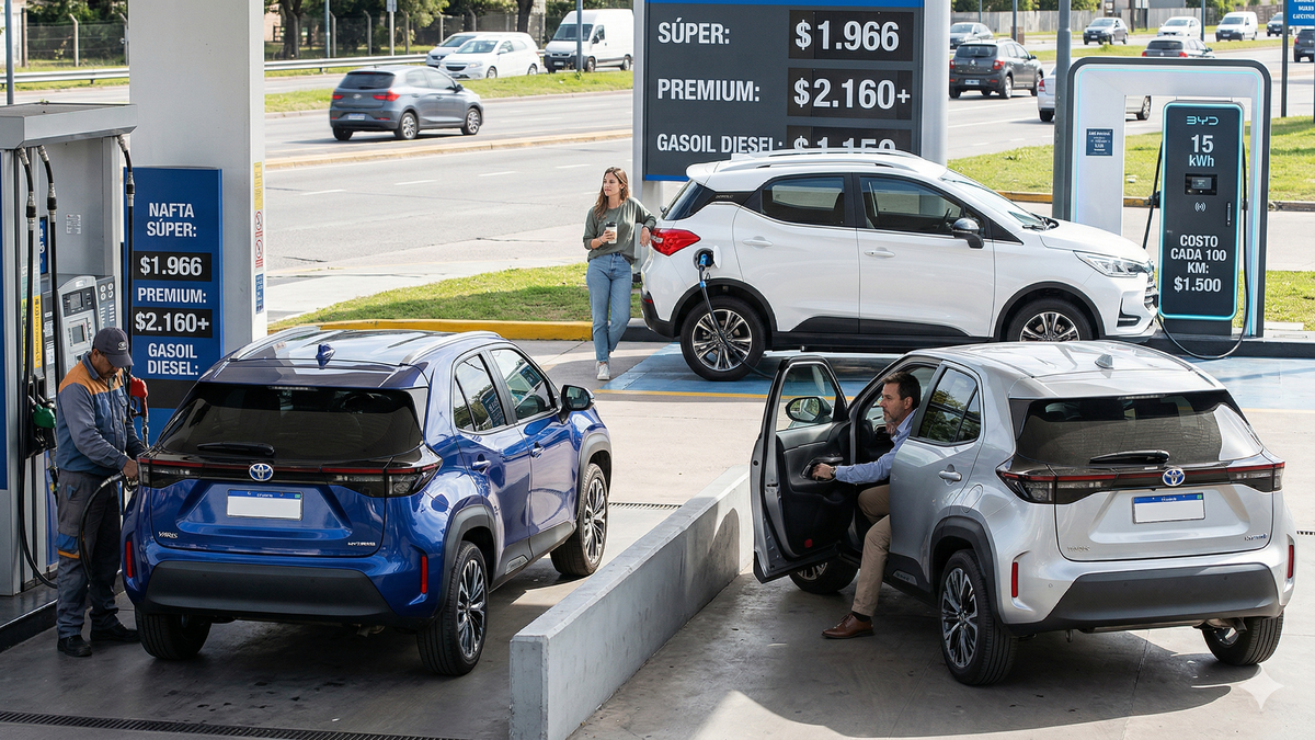 Aumento de combustibles 2025: ¿auto a nafta, híbrido o eléctrico? Análisis y consejos.