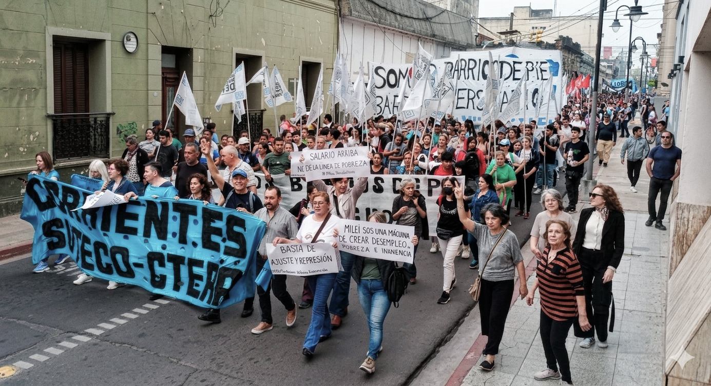 Corrientes: sindicatos y organizaciones marcharán por emergencia salarial, laboral y social