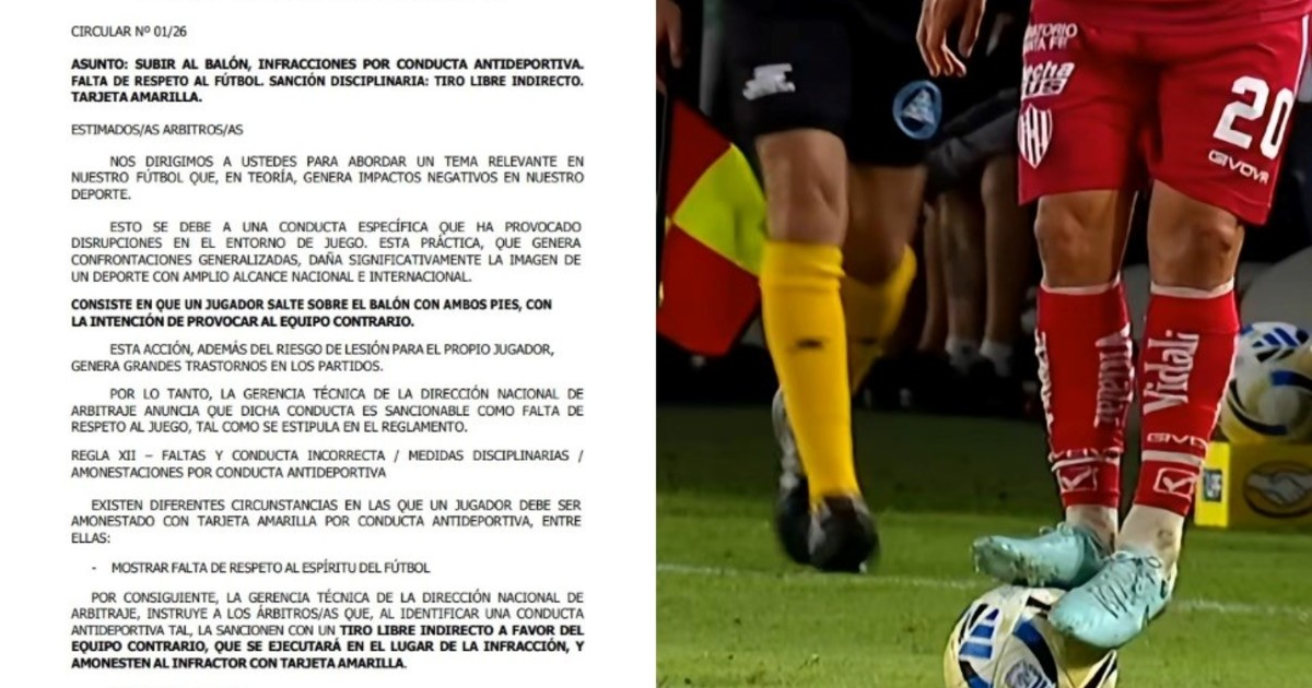 AFA prohíbe pararse sobre la pelota: nueva sanción para jugadores en el fútbol