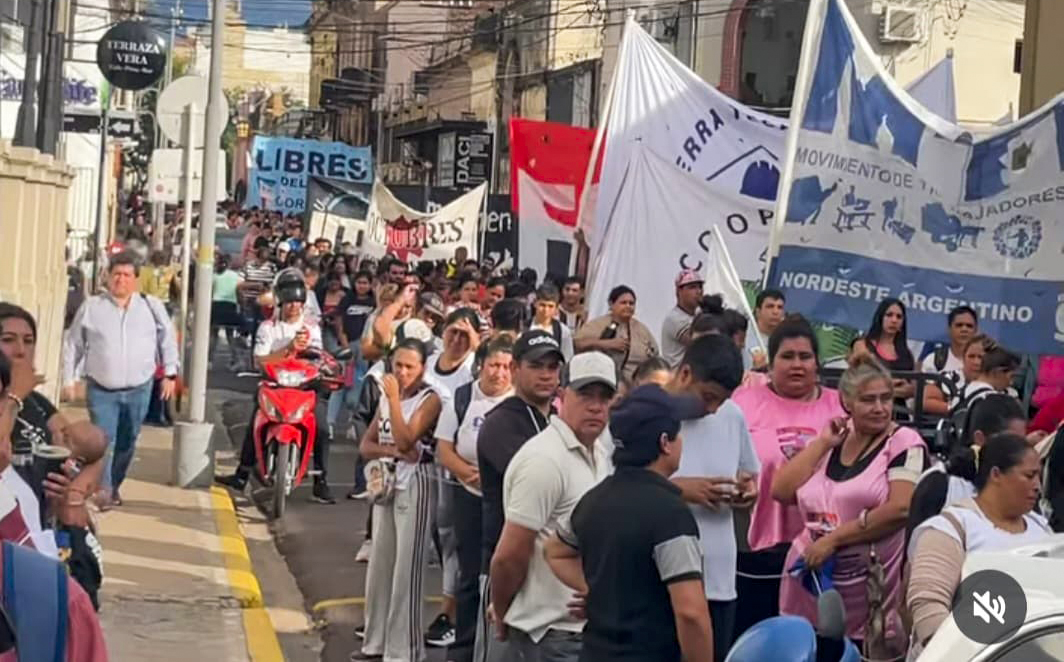 Inmensa movilización social en Corrientes contra el ajuste de Milei