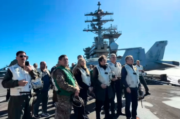 Cecim La Plata repudia visita de Milei al portaviones estadounidense en Mar Argentino