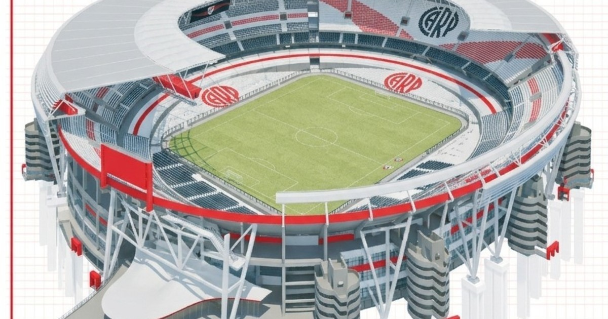 River Plate avanza en la ampliación y techado del Monumental con nueva excavación