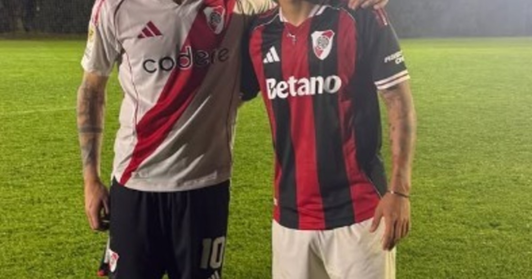 Mastantuono y Echeverri se visten de River en picado amistoso entre amigos
